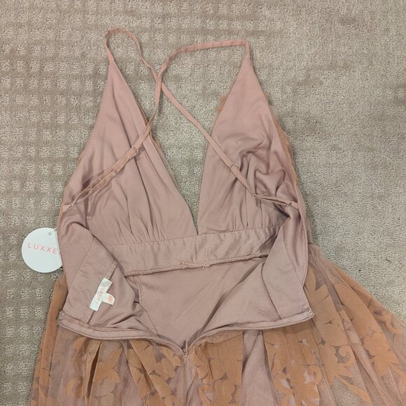 Vici x Luxxel Floral Pink Mauve Gown - Women's sz S - Picture 9 of 10